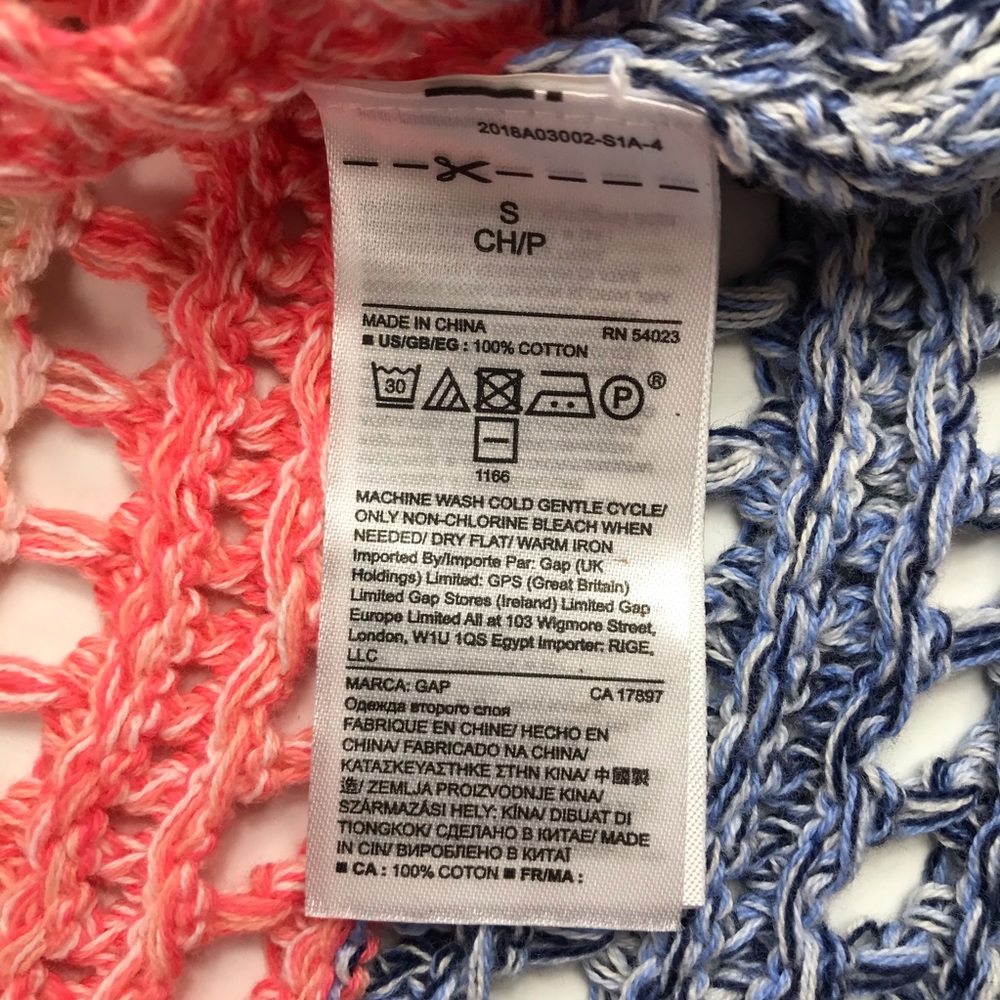Gap Colorful Striped Open Knit Sweater - Picture 9 of 9